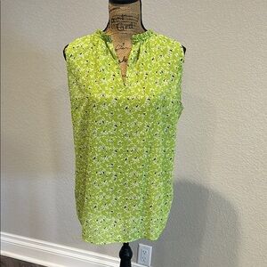 Rachel Zoe Green Mandarin Collar Blouse